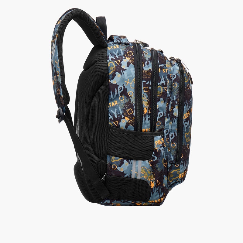 St.Right Backpack-Game-Start-3 Cmprt-18 In-Boys (Polyester) Grey \ 30X20X45 - Image 5